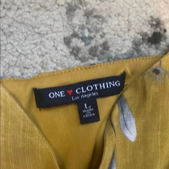 One Clothing Yellow Midi Floral Sundress - Picture 2 of 14